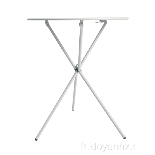 Table ronde pliante à 3 pieds en métal 60 cm